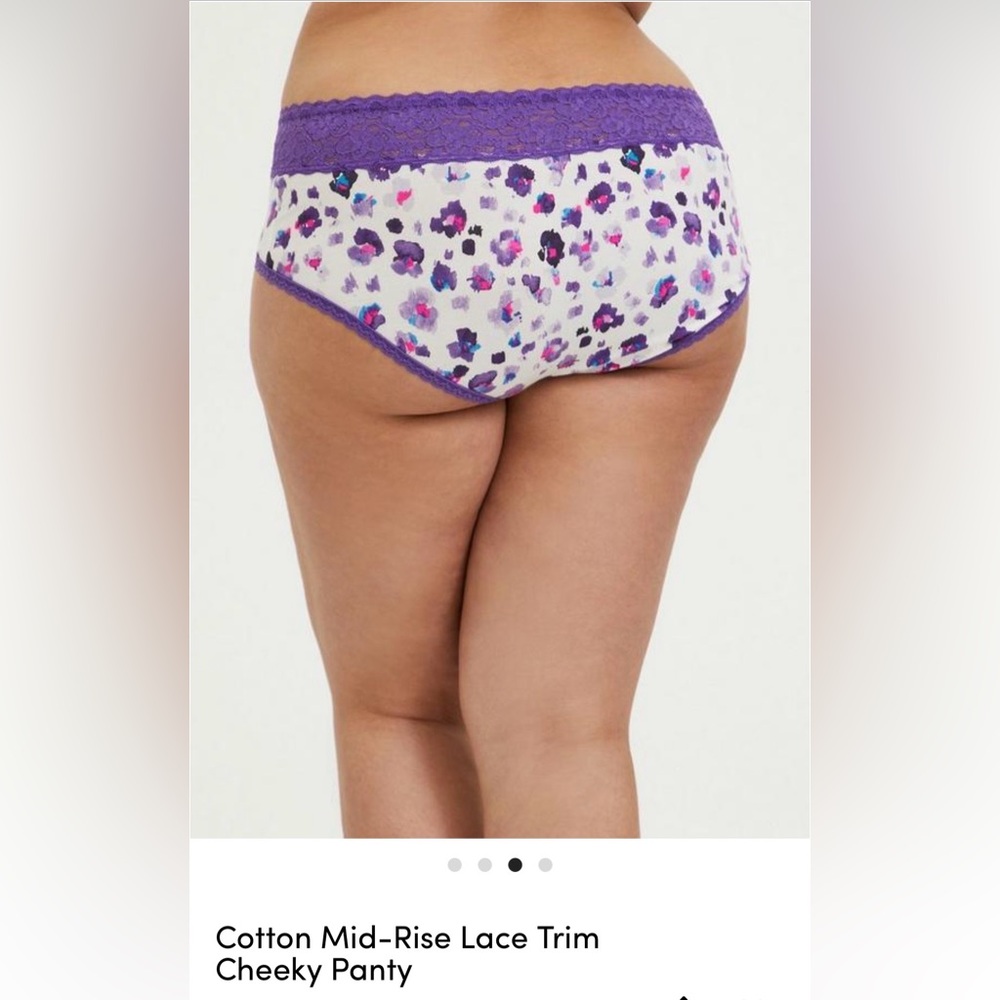 🌸Torrid 1XL Purple Floral Print Panties